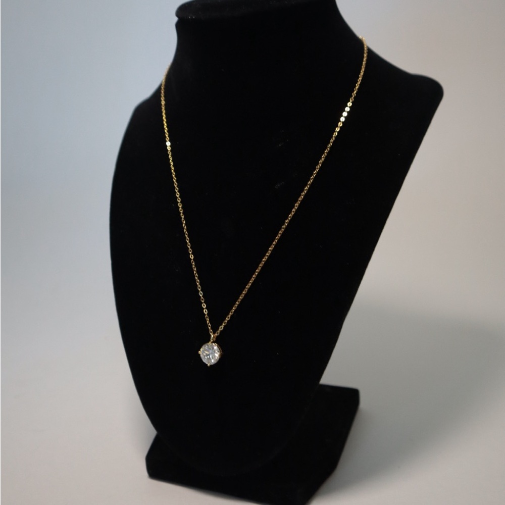3CT Moissanite s925 Sterling Silver Necklace - Picture 2 of 4